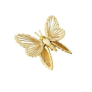 Monet butterfly gold-tone brooch